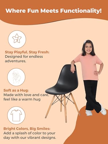 Image of Girl's Solid Regular Fit Half Sleeve 100% Pure Cotton T-Shirt