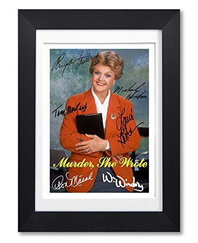 Image of Mounted Gifts Murder She Wrote Cast Signed Autograph A4 Poster Photo Print TV Show Series Season Framed DVD Boxset Memorabilia Gift (POSTER ONLY)