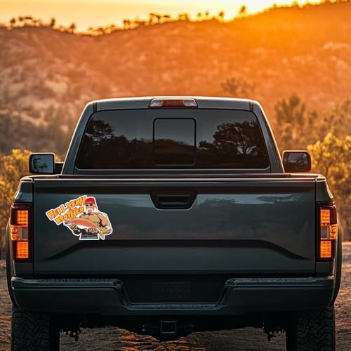 Image of Hell Yeah Brother Fishing Decals: Funny Car Stickers | 6 x 4 Inch Vinyl Decals for Window,Auto,SUV, Gift for Fishing Lover