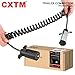 CXTM 7 Pin to 6 Pin Trailer Adapter, Coiled Trailer Cord Stretches 8 Feet, 7-Wire to 6-Wire Coiled Cable RV 7 to 6 Trailer Wiring Extension Cord