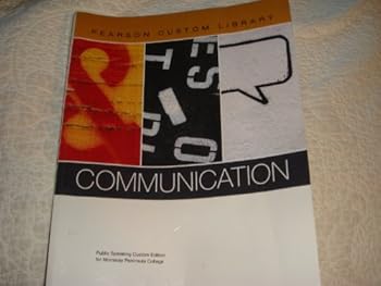 Paperback Pearson Custom Library, Communication, Monterey Peninsula College Book