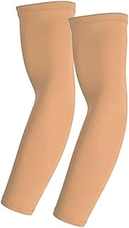 [AiO　JAPAN] アームスリーブ 2枚セット 13色 4サイズ 無地 肘サポーター ロング スポーツ トレーニング 腕 アーム 日焼け防止 紫外線 UVカット 野球 バレーボール 白 黒 赤 青 緑 黄色