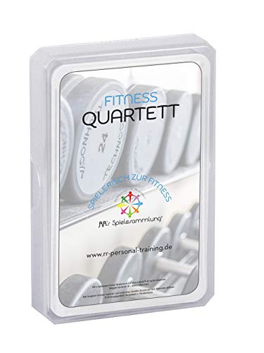 Preisvergleich Produktbild RR's Spielesammlung Spielerisch zur Gesundheit - Fitness Quartett Kartenspiel, Partyspiel als Wissensspiel und Lernspiel für Jugendliche und Erwachsene, Trumpf Karten als Spiel (Deutsch)