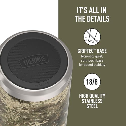 Image of THERMOS, Stainless Steel Food Jar with Spoon, 24 Ounces, True Timber
