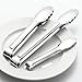 Serving Tongs,Tongs for Serving Food,Food-Grade Stainless Steel Tongs,Small Tongs,Metal Tongs,Cooking Tongs,Kitchen Tongs,Perfect for Food,Salad and BBQ Set Dishwasher Safe（7Inch*4,9Inch*2)