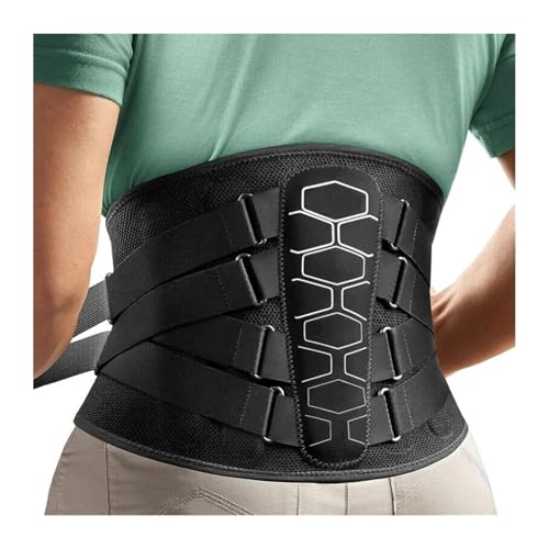 Faja Lumbar Cinturones De Sujeción Cinturón De Corrección Postural Waist Trainer Cinturones Deportivos De Descompresión Ajustables(XL)