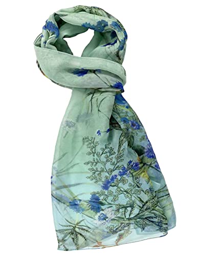 Xyueanlo Scarfs for Women Lightweight Scarves Fashion Print Floral Pattern Scarf Shawls3