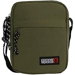 Maletin Levis Coronel Tapiocca Bolso para Hombre Bolso Bandolera Casual Bolsillos y Cremallera 17.5 x 22 x 5.6 cm Kaki (0LX8856)