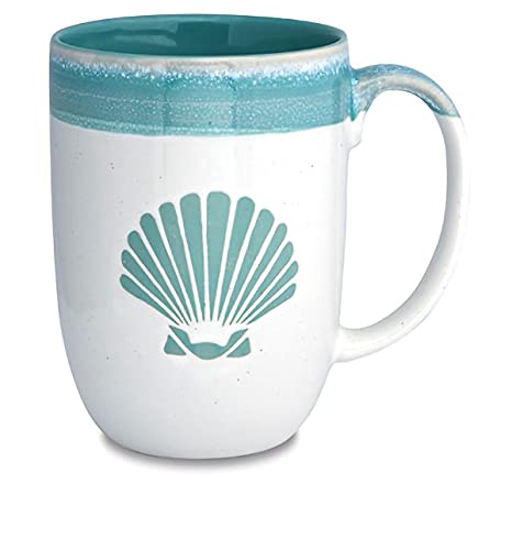 Cape Shore Decorative Dipped Coffee Tea Mug Cup, Shells, Gifts For Birthday Christmas, 16 Oz #TOP19