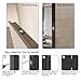 JQK Closet Door Ball Catch Hardware, Stainless Steel Catch Adjustable with Strike Plate, Black Finish 4 Pack, HBC100-BK-P4