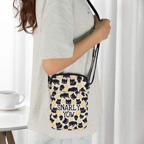 JXGZSO Snarly Yow Cryptid Crossbody Bag Funny Cryptozoology Gift Cryptid Creature Gift Mythical Snarly Yow Shoulder Bag4
