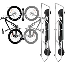 Steadyrack Fat Tire Bike Rack Vertical Wall Mount Storage for Fat Bikes with 2.84.5 Wide Tires Space-Saving Pivot Design for Garage or Home