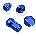 ACROPIX M12 x 1.25 Car Lug Nuts Cone Seat Closed End Bulge Acorn Hex Wheel Nut with Socket Key Blue - Pack of 20