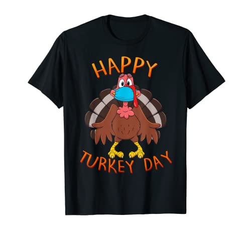 Feliz día de Turquía manga larga divertida cara de pavo Acción de Gracias Camiseta