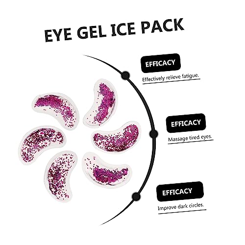 Angoily 6 Unidades tapa-olho em forma de u manchas de gel para os olhos almofada de olho tapa olho m
