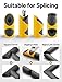 6PCS Foam Pipe Cutter, 6 Sizes Pipe Insulation Foam Water Tube Cutter Tool, Insulation Cutting Fixture for Pipe Insulation in Homes, Industries&Commercial Places 15MM-22MM-28MM-40MM-46MM-53MM (Yellow)
