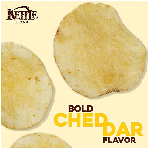 Image of Kettle Brand Potato Chips, White Cheddar Kettle Chips, 5 Oz