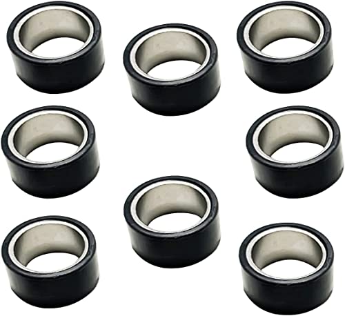 SUONE 8 Pack Primary Clutch Weight Roller Compatible With Yamaha700 2004-2007 Grizzly 550 660 700 Rhino 660 2007-2012 Hisun UTV ATV 500 700 Massimo Supermach Coleman