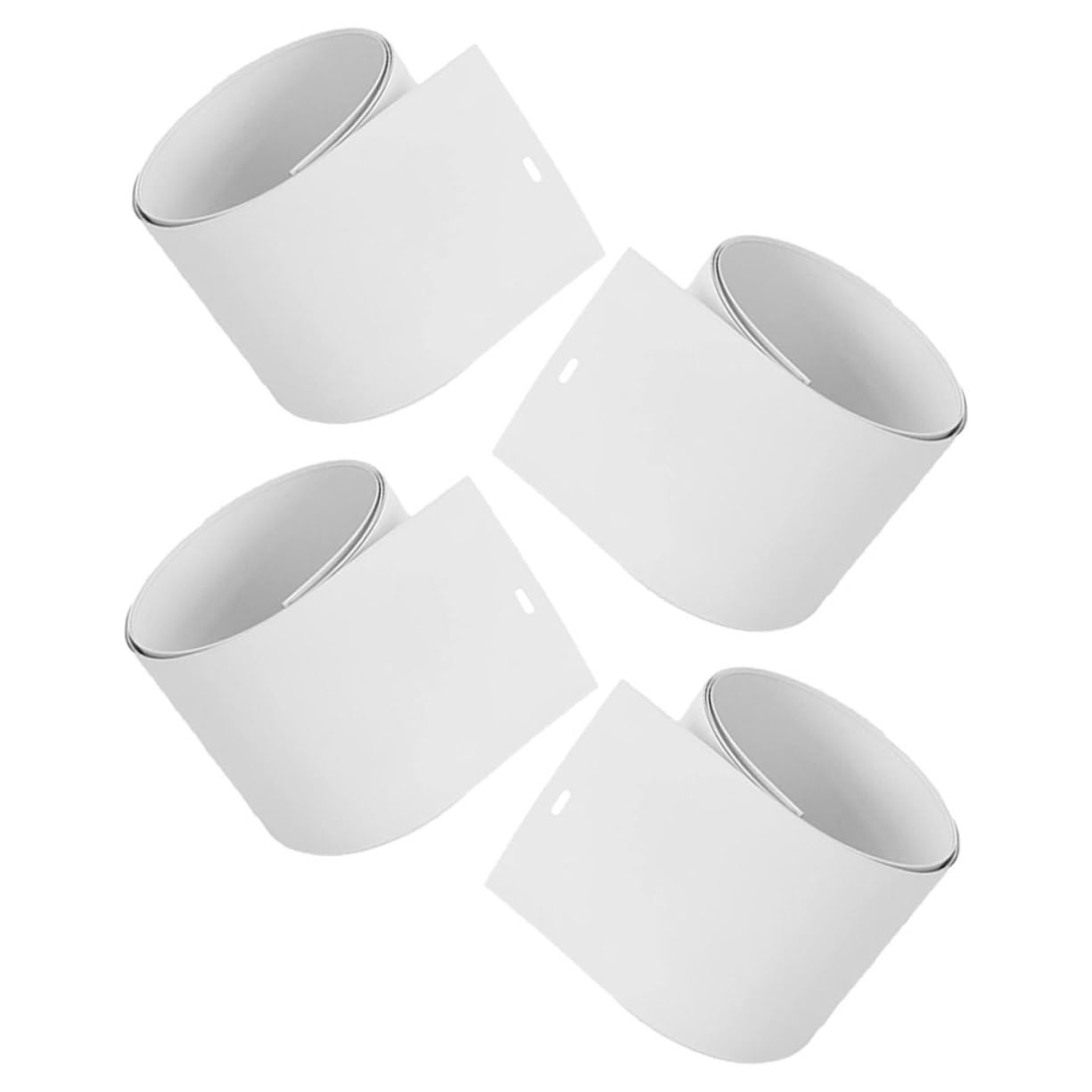 ULDIGI 4pcs White Vertical Blind Replacement Slats for Easy Installation Doors and Slats for Sliding Glass and Indoor Efficient Sunlight Control and Elegant Design