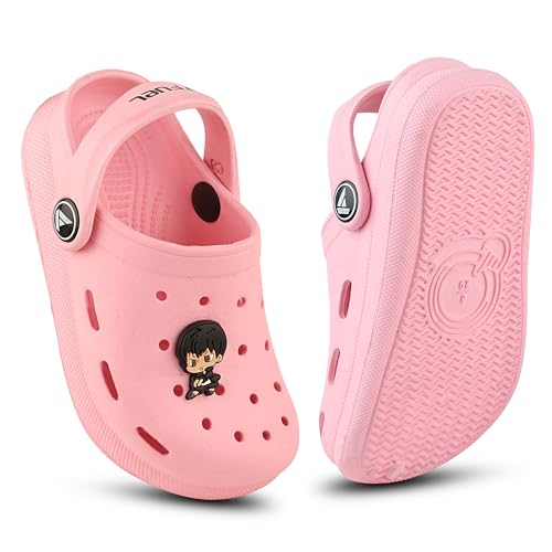Image of FUEL Hooper Lightweight & Comfortable Pull-On Casual Clogs with Cushioned Footbed for Kids