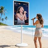 【Téléviseur multifonctionnel sur roulettes】Ce moniteur à écran tactile allie un design élégant à des fonctionnalités pratiques,pour le divertissement, le sport, le travail et le quotidien. Il sert non seulement d'outil pédagogique, mais aussi de miroir de fitness, de salle audiovisuelle extérieure, de console de jeux, d'affichage dynamique, d'assistant de travail, de téléviseur de camping et d'écran publicitaire.