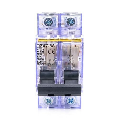 Disjoncteur transparent DZ47 2P 25A pour rail DIN 230V 400V - 2