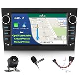 [2G+64G]Inefala Android 15 Autoradio per Opel Corsa Astra Antara Vectra Meriva Vivaro con Wireless Carplay Android Auto, 7" Touchscreen Stereo Auto Bluetooth con Navi GPS WiFi RDS Mic Retrocamera