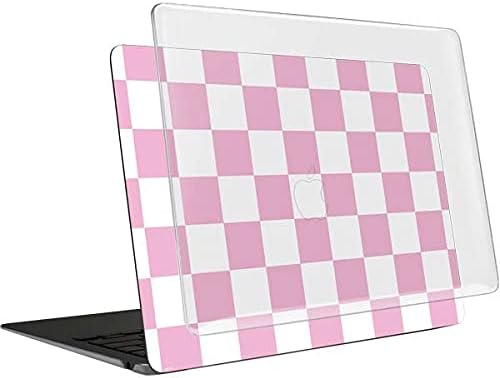 Skinit Case + Skin Compatible with MacBook Air 13in (2020) Originally Designed Pink and White Checkerboard Design