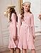 GRACE KARIN Girls Dresses Size 10-12 Pink Long Sleeve Fall Winter Sweater Casual Holiday Ruffle Fashion Party School Dress