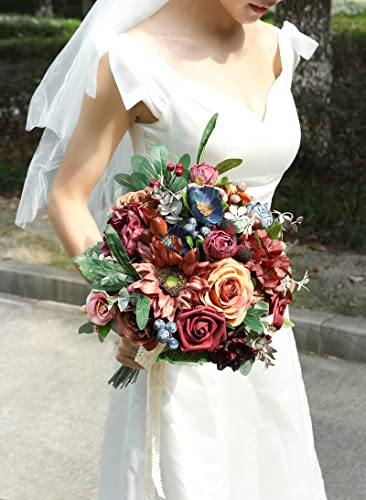 Himifolo Artificial Sunflowers Flowers Bouquet Combo Set For Diy Centerpieces Arrangements Bridal Bouquet Table Chair Decor Candle Holder Baby Shower Cake Decor Flower Strips Home Decorations #TOP1