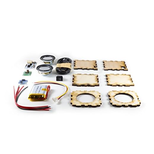 Kitables DIY Bluetooth Speaker Cube Kit | Build Your Own Portable Wood Case Bluetooth Speakers | Perfect for STEM Curriculum,2.5 inches x 2.5 inches,kit-Bluetooth-Speaker