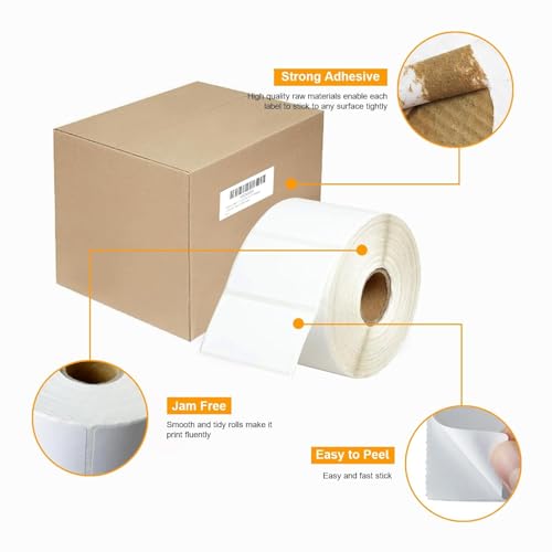 Image of BEEKAY 4500 Labels 2 inch x 1 inch (50 x 25 mm) Direct Thermal Printer Stickers Best for Barcode, Product, FNSKU, Inventory,Price,Compatible with Almost All the Direct Thermal Label Printer