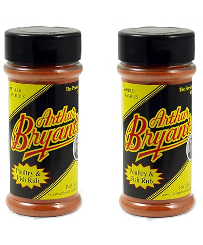 Arthur Bryant's Poultry and Fish Rub (6 oz) – Dry Rub Seasoning for Poultry, Fish Chicken, Turkey & More – Dry Rubs for Smoking and Grilling (2-Pack)