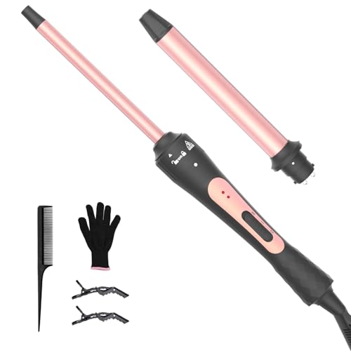 Lockenstab mit verschiedenen Aufsätzen [9mm und 25mm] Lockenstab...