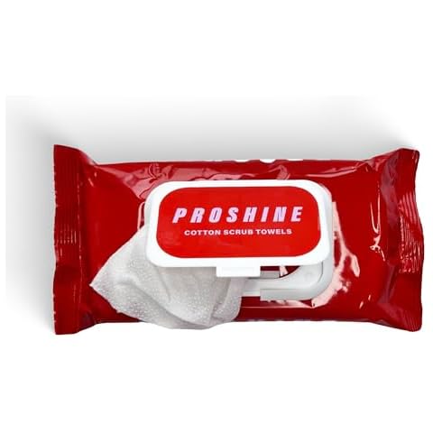 Proshine Cotton Scrub Towels for Makeup Removal Cover