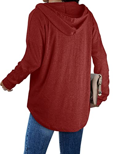 Image of Bofell Womens Fashion Tops Hoodies for Women Pullover Oversized Sweatshirts Long SLeeve Shirts Loose Fit