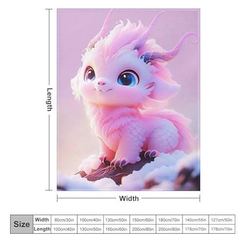 Couverture polaire cute dragon toutes saisons pour canapé - 6