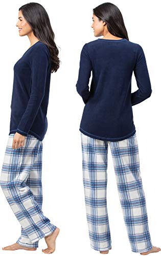 PajamaGram Fuzzy Pajamas For Women - Snuggle Fleece PJ Set For Women2