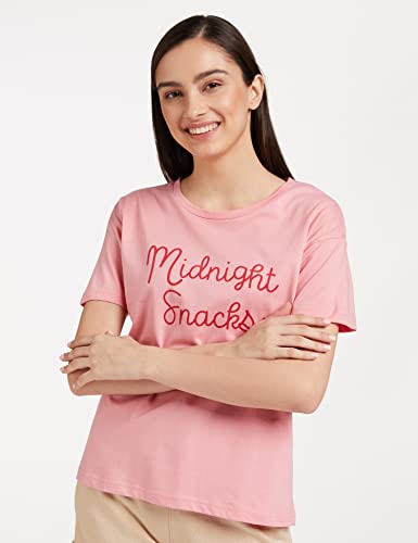 Image of Amazon Brand - Symbol Women Cotton Stretch Regular Fit Round Neck Half Sleeve T-Shirt (Available in Plus Sizes)