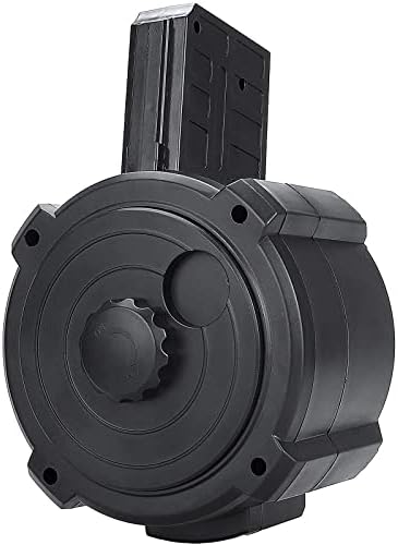 Yojoloin Splatter Ball Blaster Drum Magāzine can Hold 1000+ Gel Balls, Suitable for M4/M4A1 Which are Electric Loading