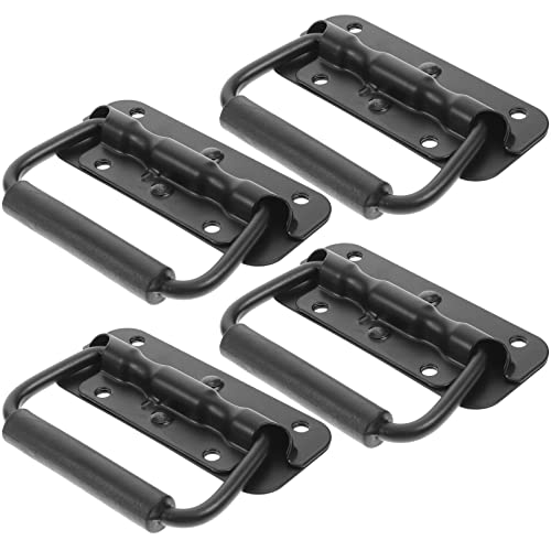 KICHOUSE 4pcs Spring Loaded Boat Handle Replacement Surface Mount for Boat Hatches Cabinets and Storage Compartments Marine Grade Handles