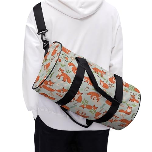Sac week-end renard 45x23x23cm avec compartiment gym durable - 6