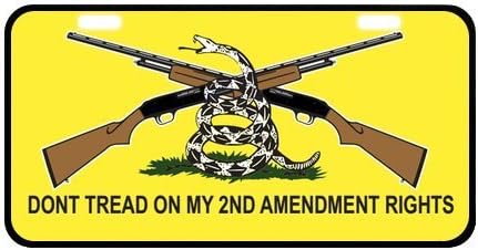Hot Sale New Custom Best Design Gadsden Flag Don't Tread On Me Cool Metal License Plate Car Decoration License Plate Cover Tag 11.8 X 6.1 inches