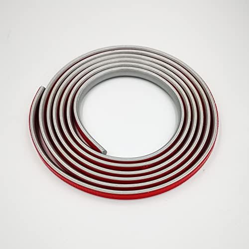 10FT New Backsplash Tile Edge Trim,Peel and Stick Tile Trim Edging,Self Adhesive Flexible Tile Liner,Border & Countertop Decoration for Kitchen and Bathroom Backsplash (Silver)