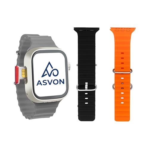 Image of GS29 5G /4G SIM Smartwatch, Android Calling Smart Watch with GPS, Fitness Tracker, App Support, Volte Calling, with SIM sLOTwith Pink Silicone & Magnetic Bands