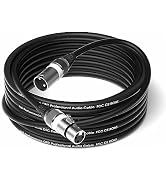 Wrugste XLR Kabel Premium Symmetrische XLR Microfoonkabel, 10 m 1 Stuk 3-pins XLR Mannelijke naar Vrouwelijk...
