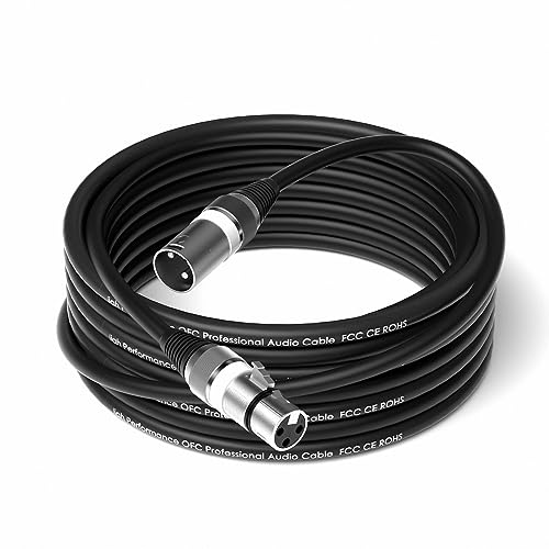 Wrugste XLR Cable, Premium Balanced XLR Microphone Cable