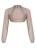30° Maschinenwäsche 4tuality AO Damen Bolero Schulterjäckchen lang Gr. S - L Beige