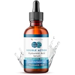 Tree To Tub Double Hyaluronic Acid Hyaluronic Acid Serum for Face - Anti-Aging Hydrating Serum - Targets Fine Lines & Dry, Sensitive Skin