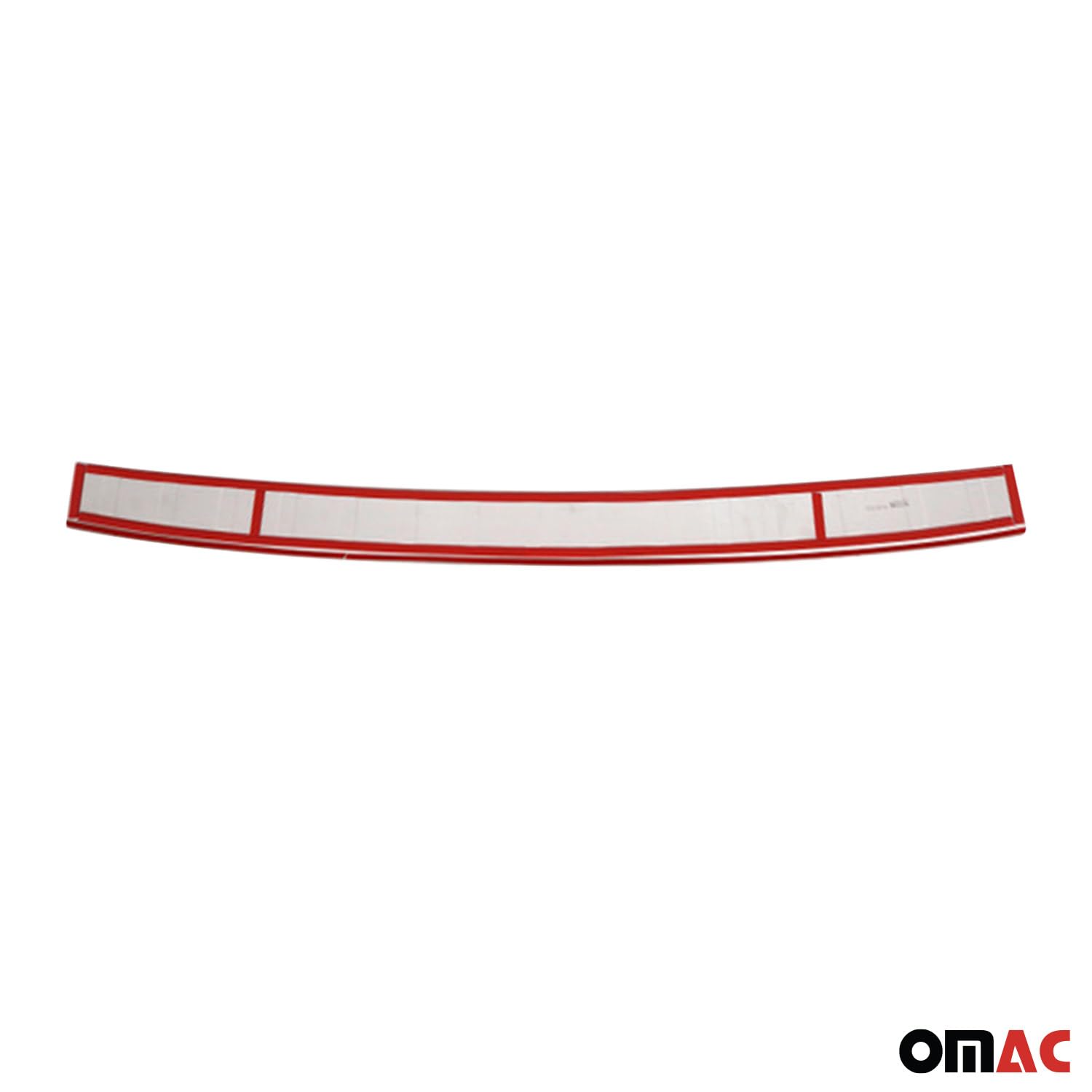 OMAC Protezione Soglia Baule Protezione Paraurti compatibile con VW T7 Multivan 2021-2026 Cromato Acciaio Inox Argento
